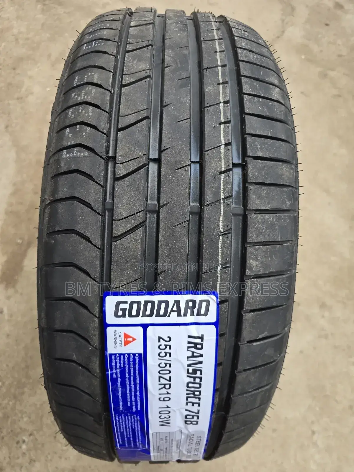 255 /50 R19 Goddard Tyres (Transforce)