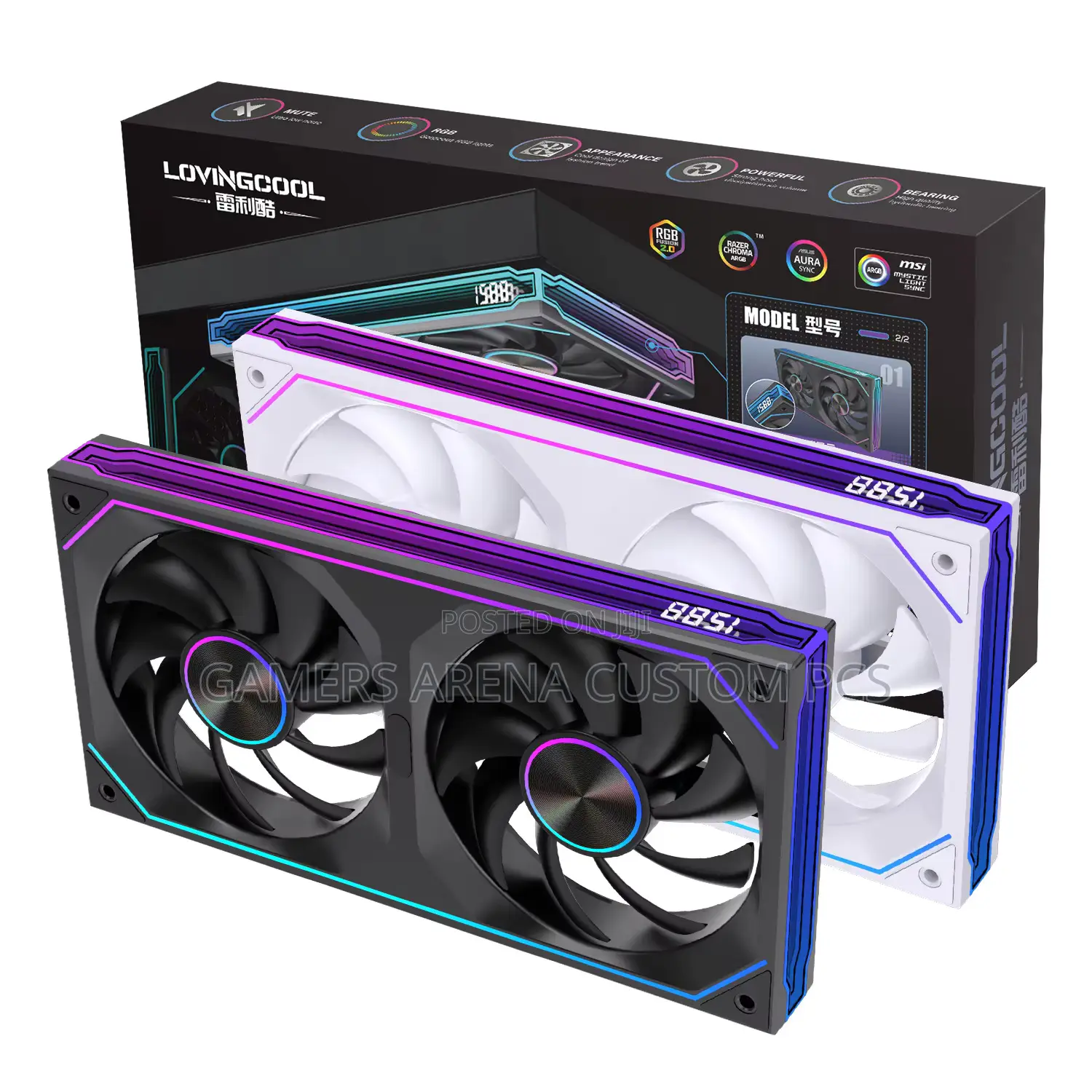 Lovingcool Coherent Lg Pro-240 Pc Fan Argb Chassis Case Fan