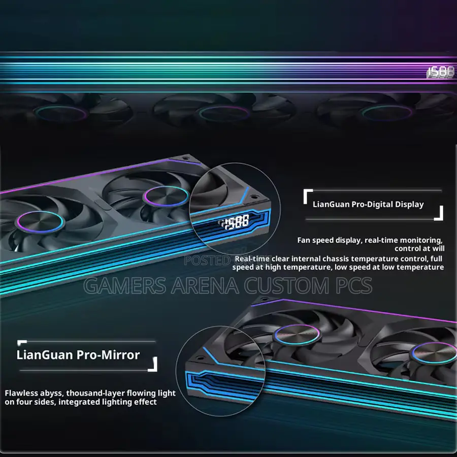 Lovingcool Coherent Lg Pro-240 Pc Fan Argb Chassis Case Fan