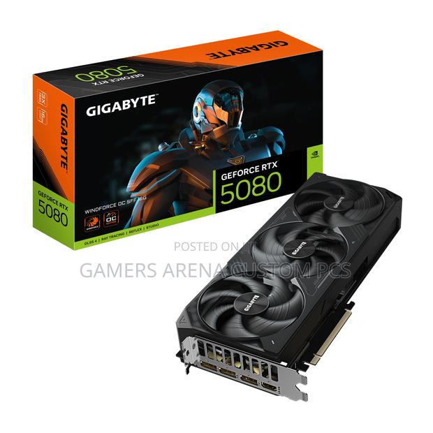 Gigabyte Geforce RTX 5080 16gb Gddr7 Windforce Oc SFF Graphics Card - main view