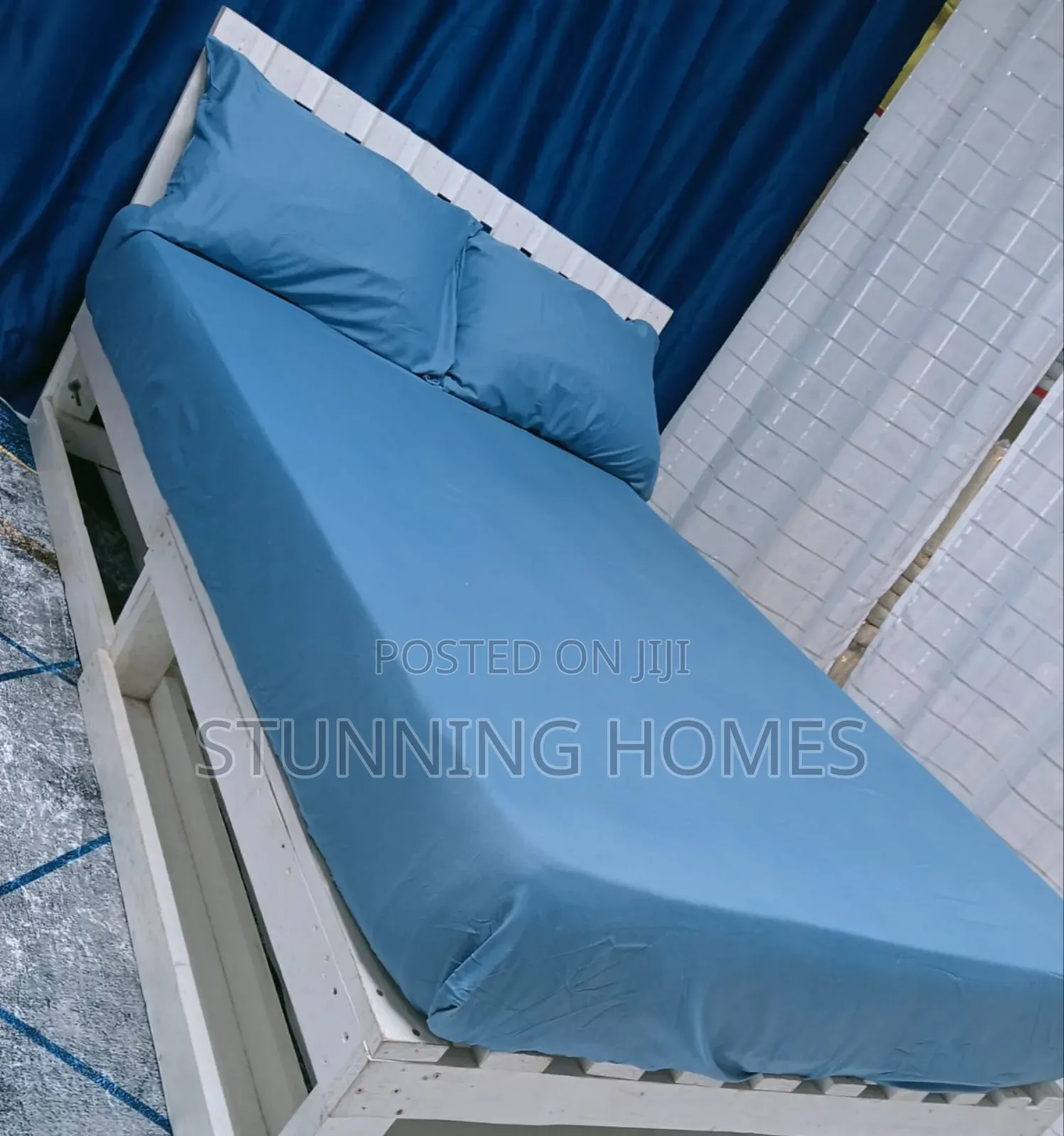 Fitted Cotton Bedsheet With 2 Cases