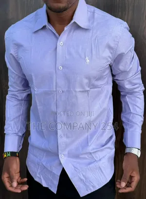 Quality Cotton Men Long Sleeved Casual Men Polo Cotton Shirt