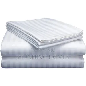 Luxurious Stripped Cotton Bedsheets