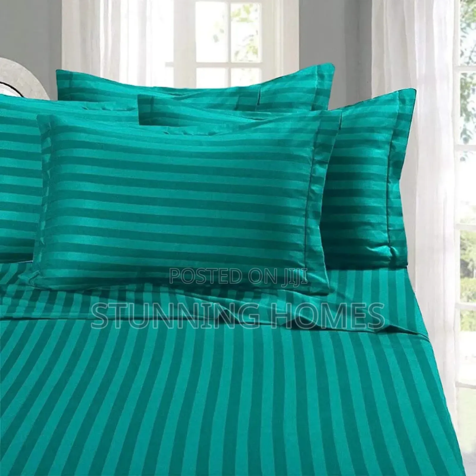 Luxurious Stripped Cotton Bedsheets
