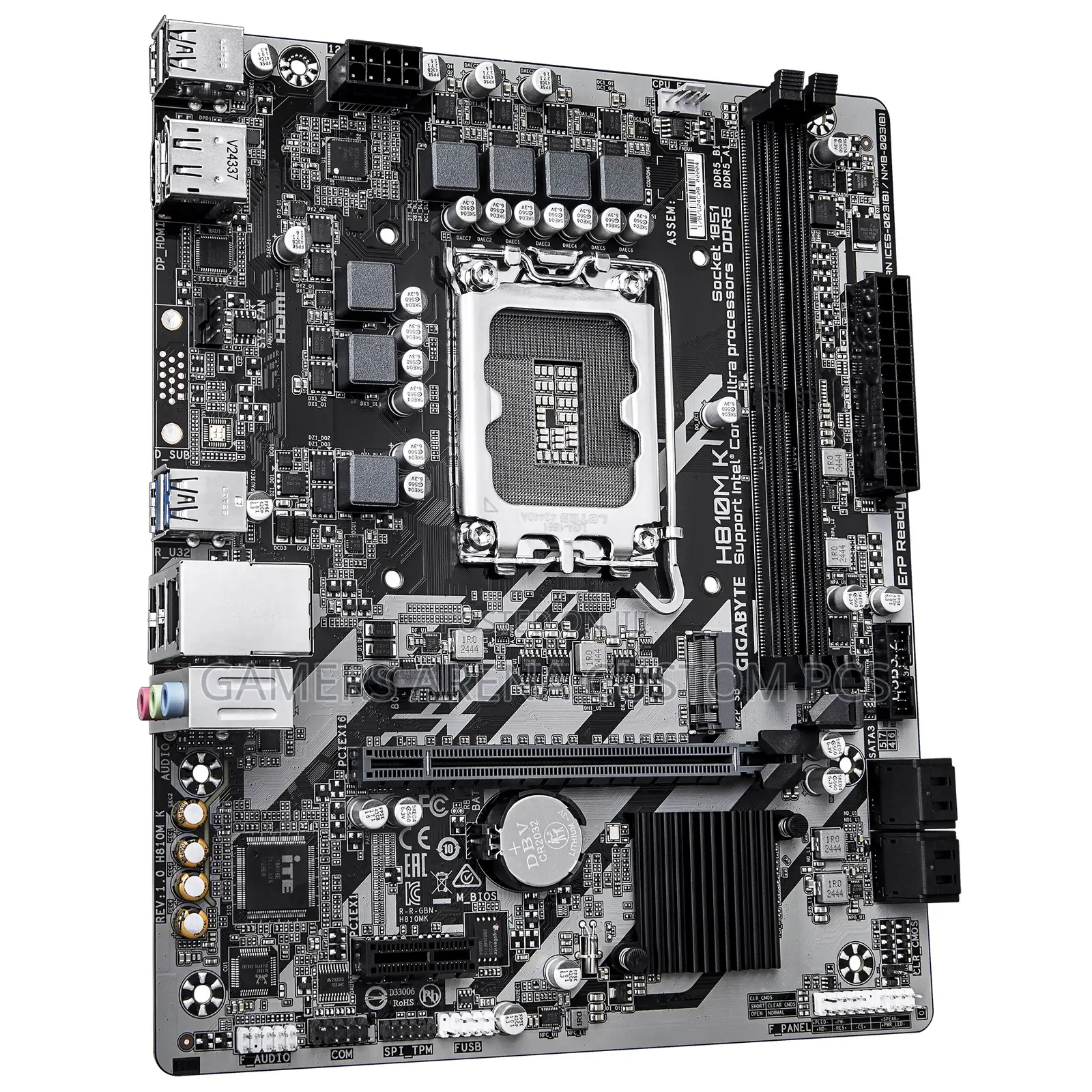 Gigabyte H810m K Lga 1851 M-Atx Intel Motherboard Core Ultra Cpu