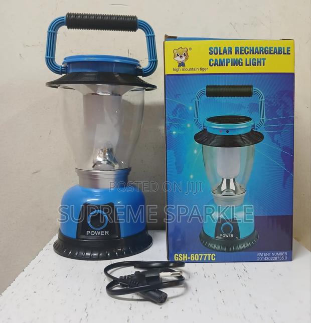 Solar Rechargeable Camping Light - main view