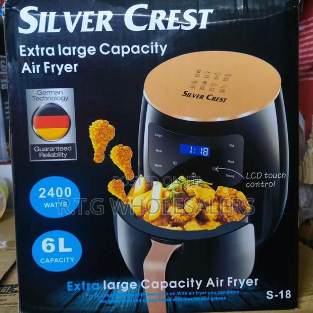 Silver Crest 6l Digital Air Fryer With Adjustable Timer Temp