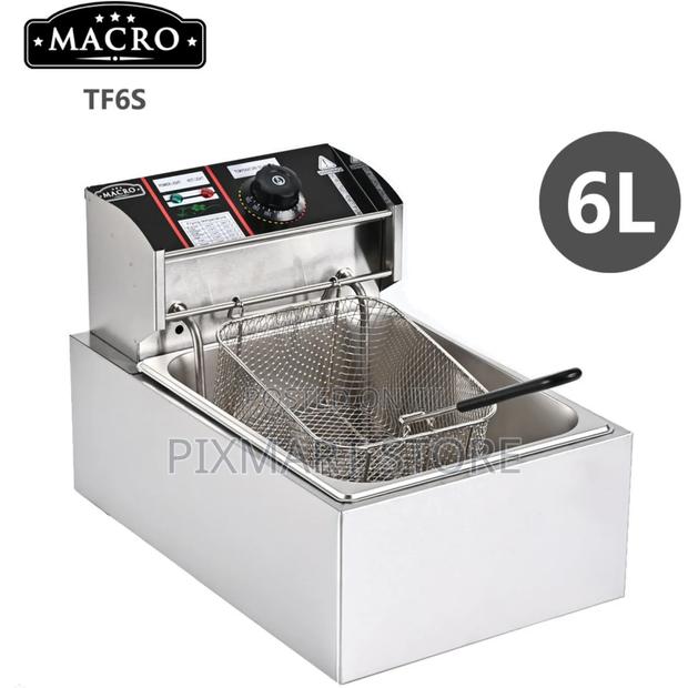 Nunix 6l Electric Deep Fryer Stainless Steel With Thermostat