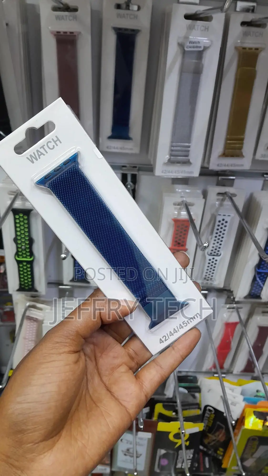 Milanese Loop Compatible With Apple Watch Band 42mm 44mm45mm -blue