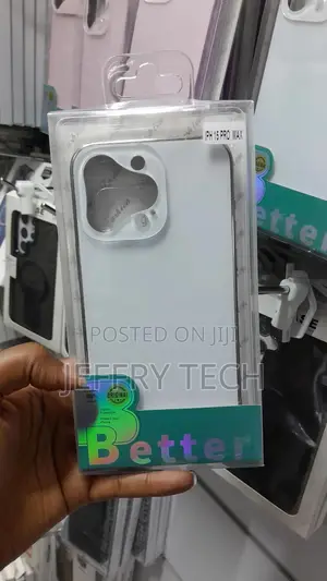 Nano Ag Glass Like Case for iPhone 15 Pro Max -White