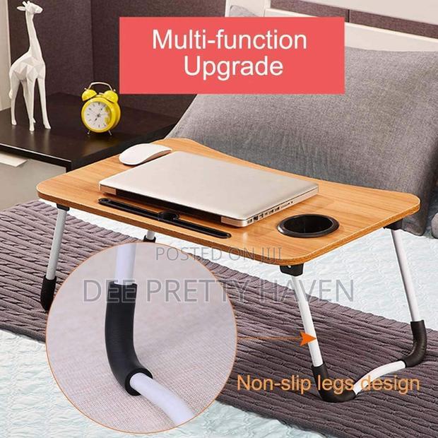 Folding Desk With Slot, Folding Table With Cup Slot - thumbnail 2