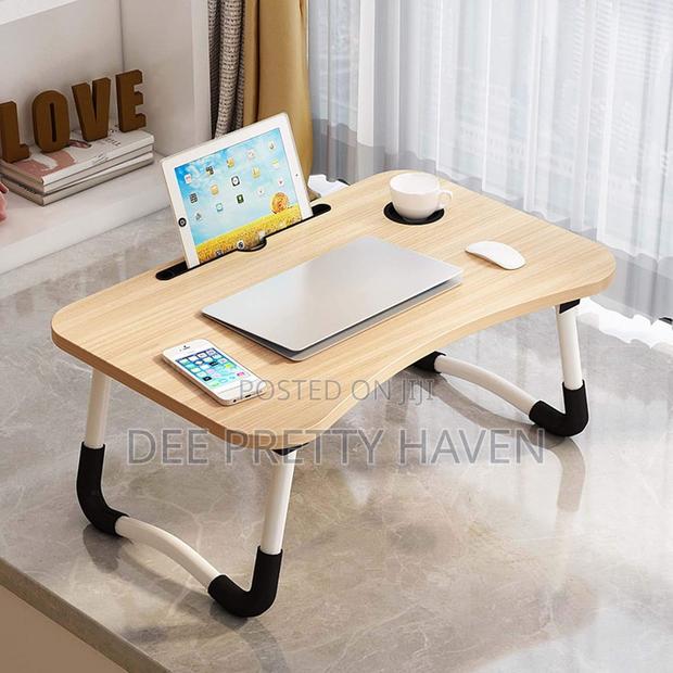 Folding Desk With Slot, Folding Table With Cup Slot - thumbnail 4