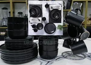 24 Pieces Black Dinnerset