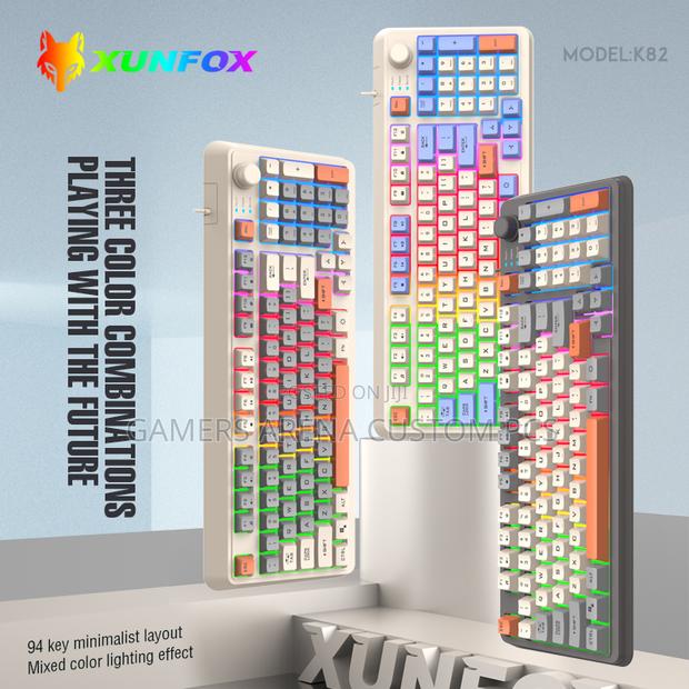 Xunfox 94 Keys Rgb Usb Wired Gaming Keyboard - thumbnail 5