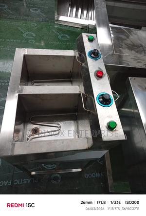 Stainless Steel Double Tank Deep Fryer - main view