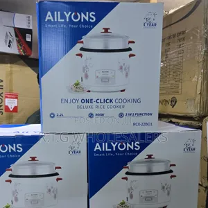 Ailyons Electric Rice Cooker – Automatic Cook Keep‐Warm