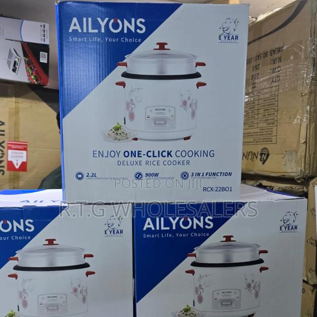 Ailyons Electric Rice Cooker – Automatic Cook Keep‐Warm - thumbnail 2