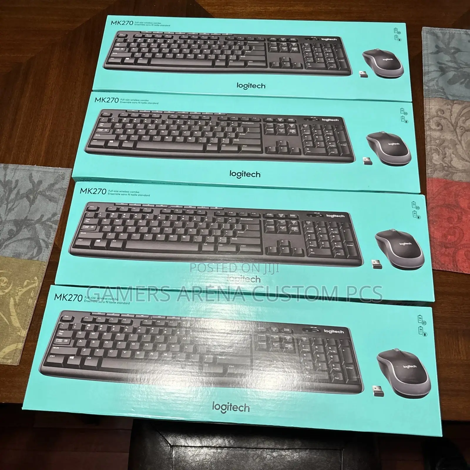 Logitech Mk270 Wireless Keyboard Mouse Combo (Black)