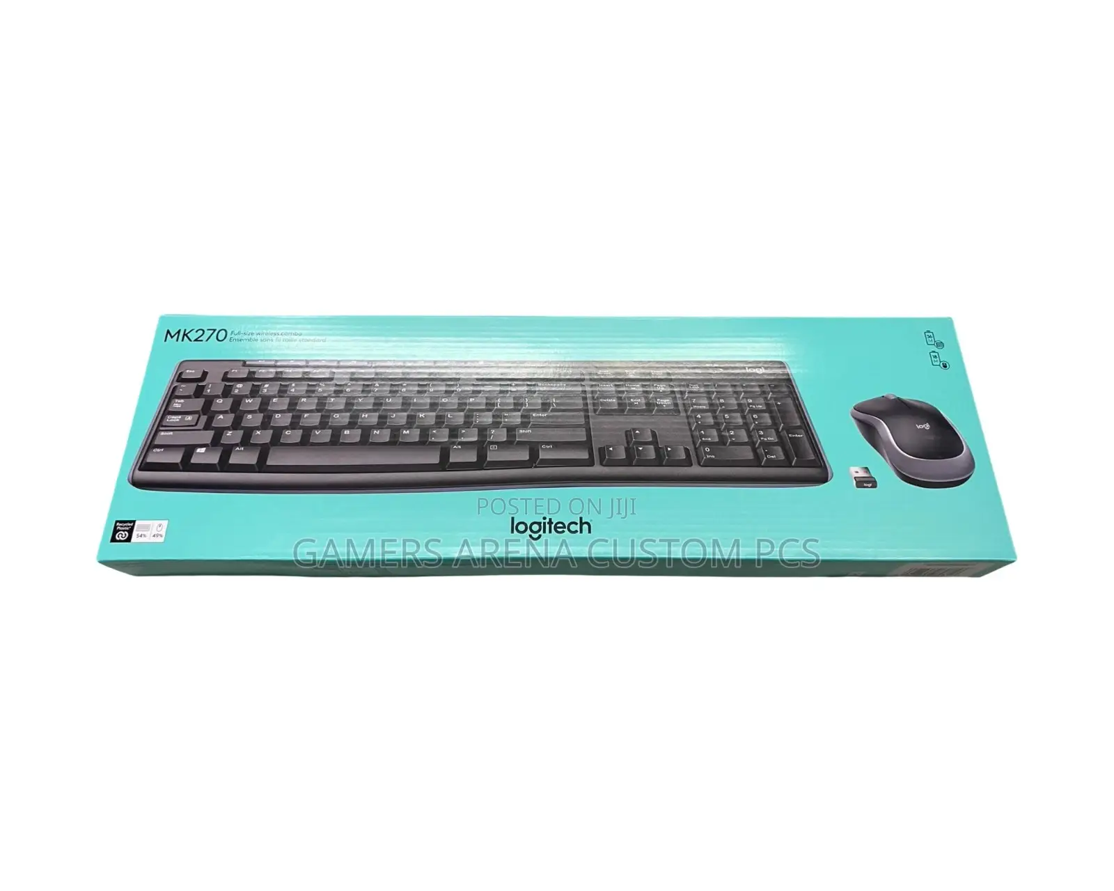 Logitech Mk270 Wireless Keyboard Mouse Combo (Black)