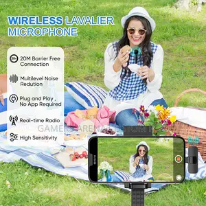 Wireless Lapel Lavalier Microphone for Youtube Livestream Content