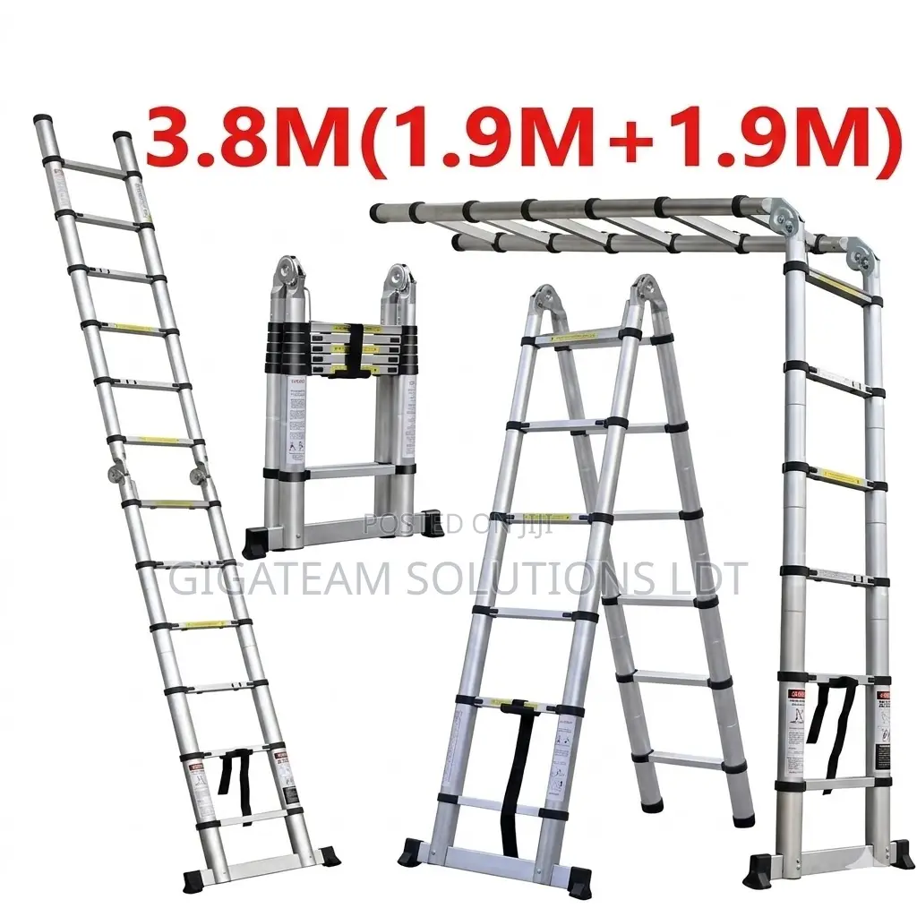 Double Telescopic Ladder 3.8m