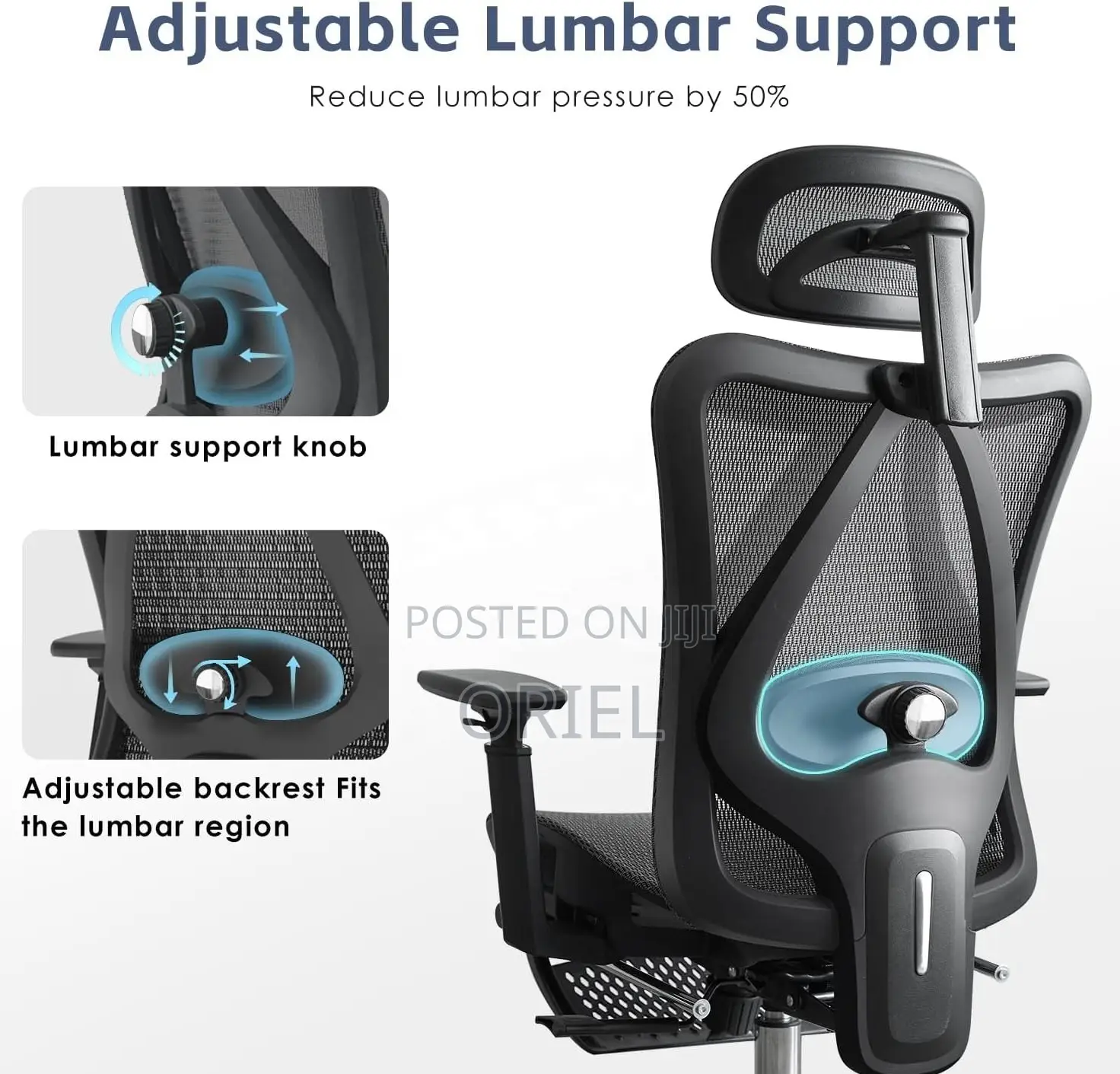 Office Chairs; Elite Orthopedic Lumbar Support Desk Chair