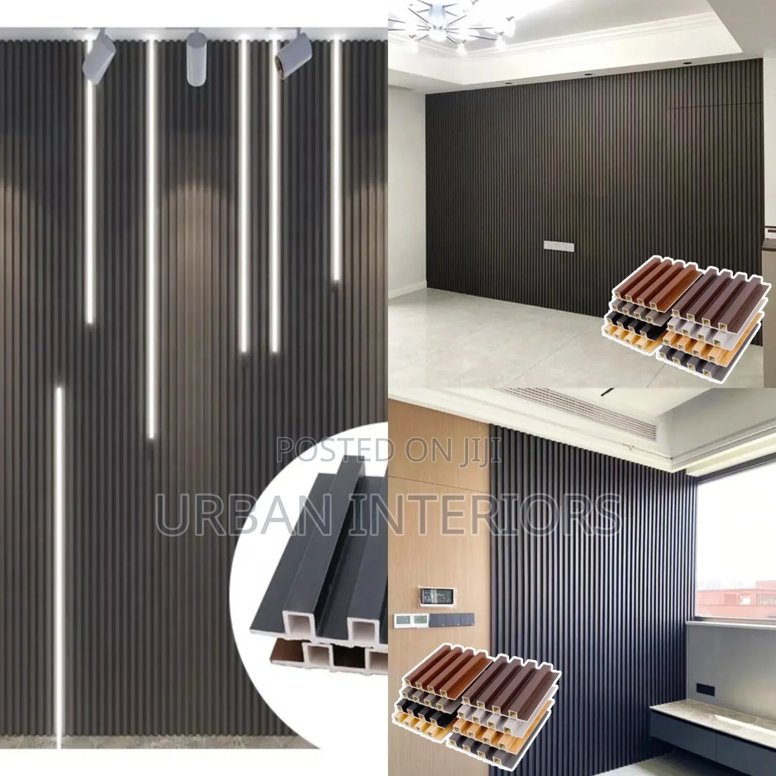 Grey Fluted Panels Grey Fluted Panels for Interior Design