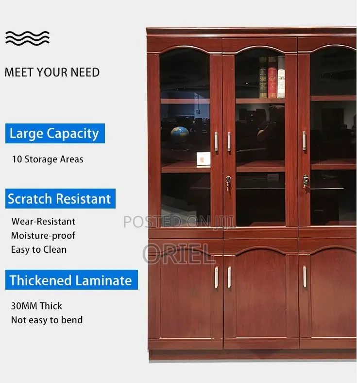Office Cabinets; Classic Mahogany Office Document Storage Cabinet