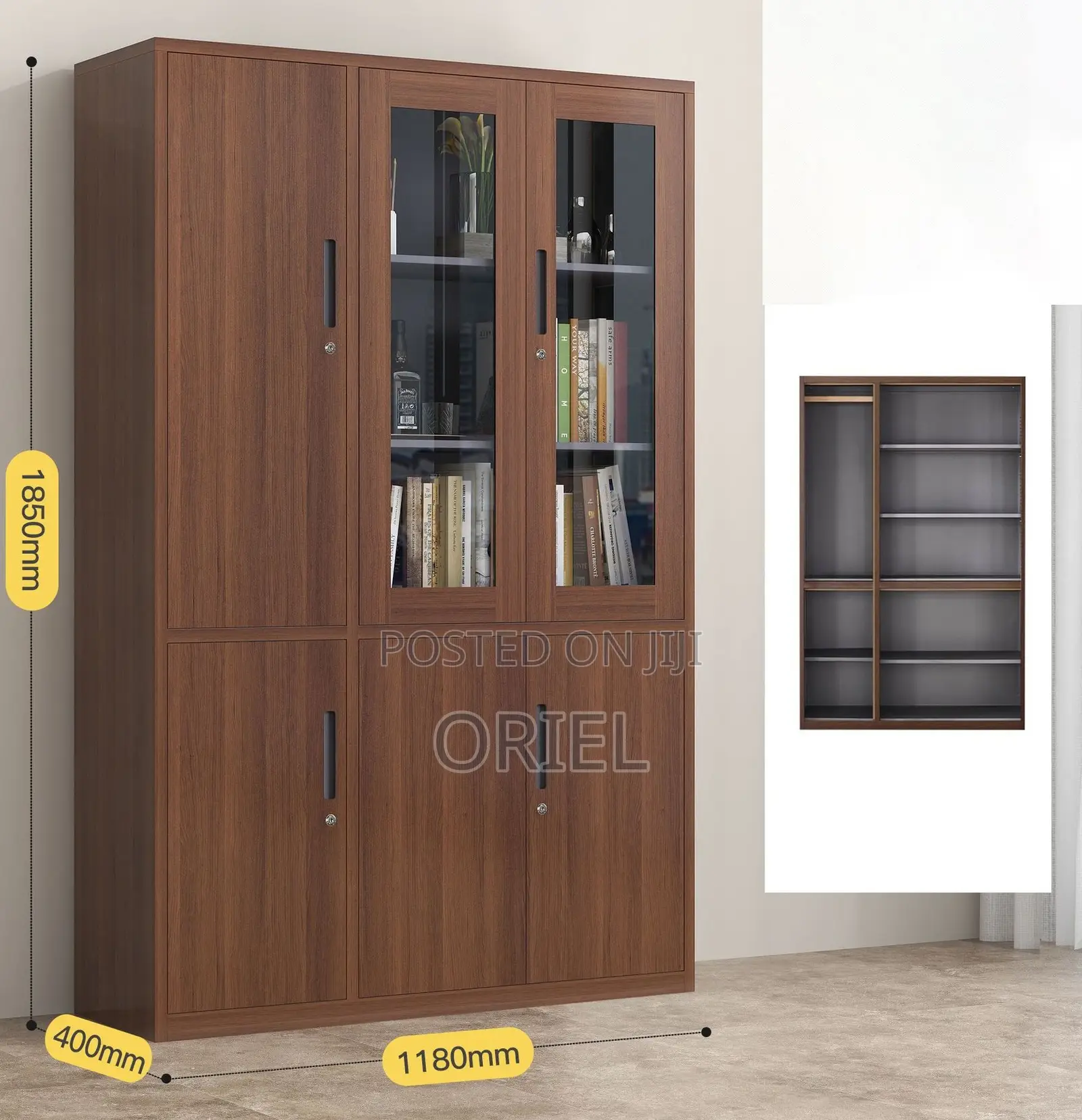 Office Cabinets; Classic Mahogany Office Document Storage Cabinet