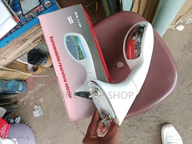 Brand New Replacement White Rush Old Model Bonnet Wing Mirror - thumbnail 2