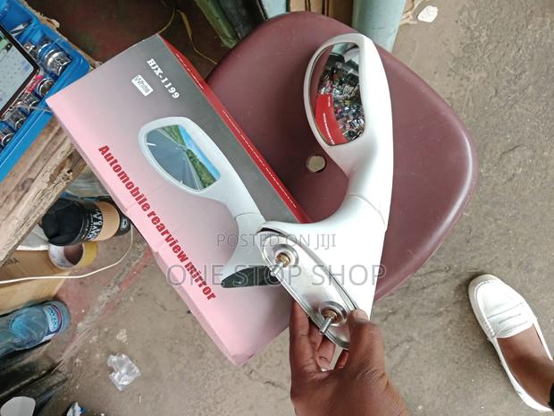White the Toyota Rush Wide Angle Rear View Wing Mirror - thumbnail 2