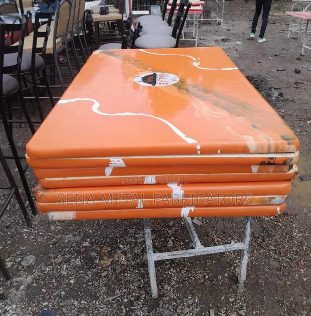 Custom Restaurant Table Top With Logo and Colour of Choice.