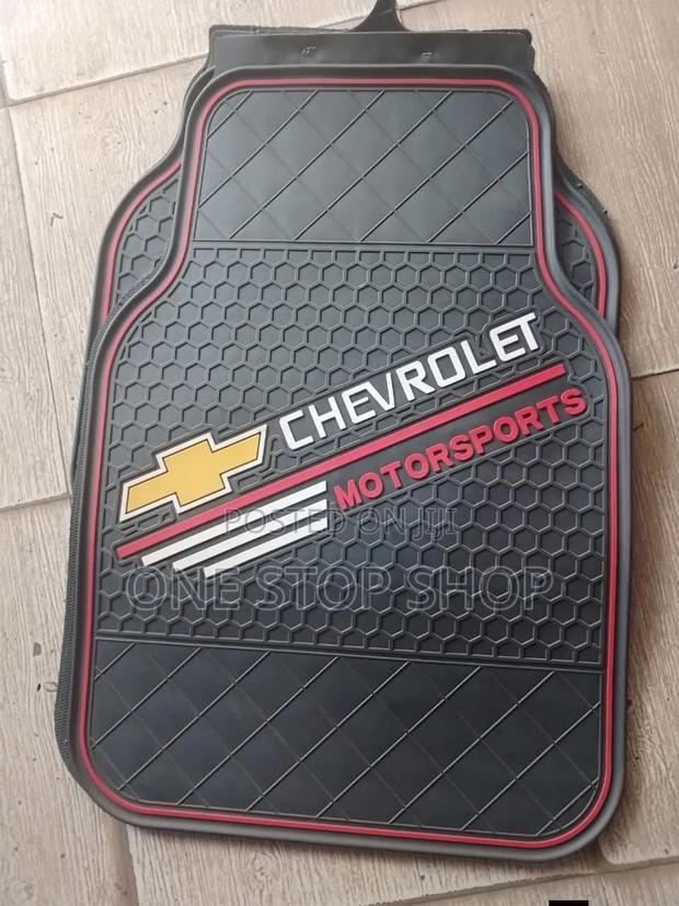 5pc Black Chevrolet Universal Fit Floor Water/Dust Proof - main view