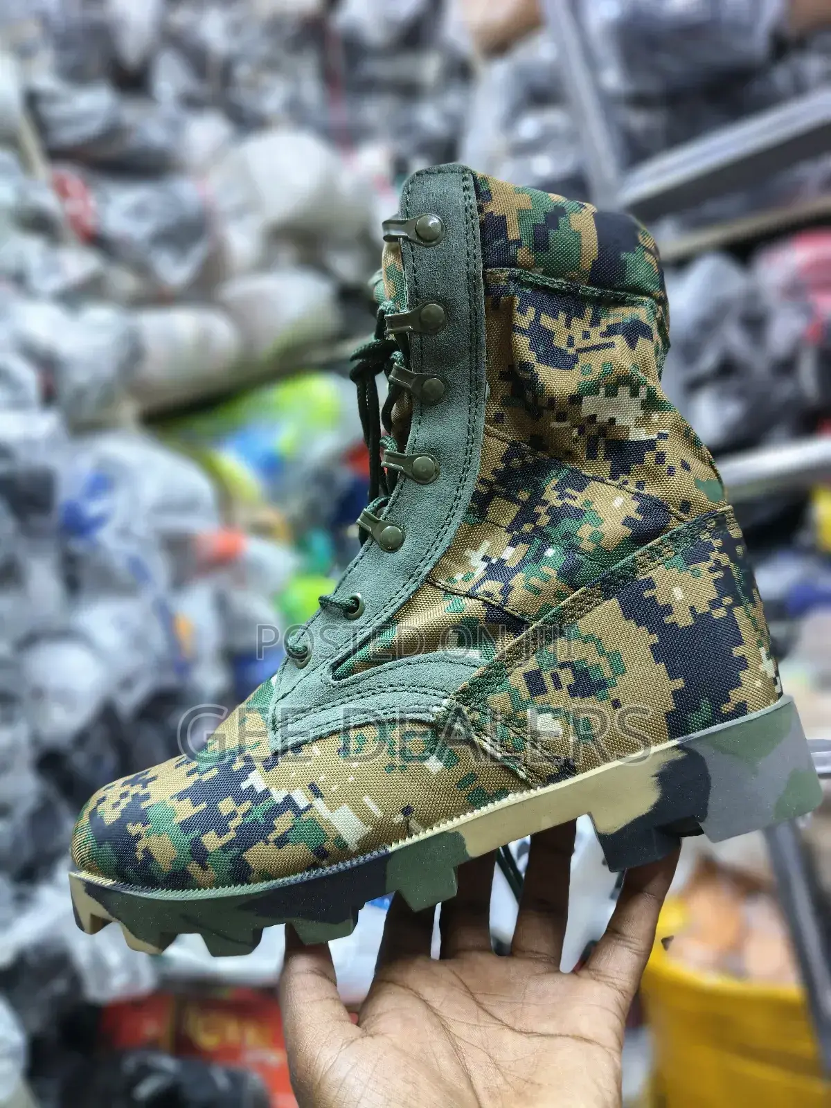 Camouflage Siwar Tactical Military Boots, Training Boots, Hiking Boot