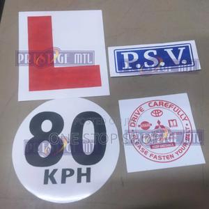 Learner(L),80kph,Psv 2pcs Each Matatu Stickers - thumbnail 2