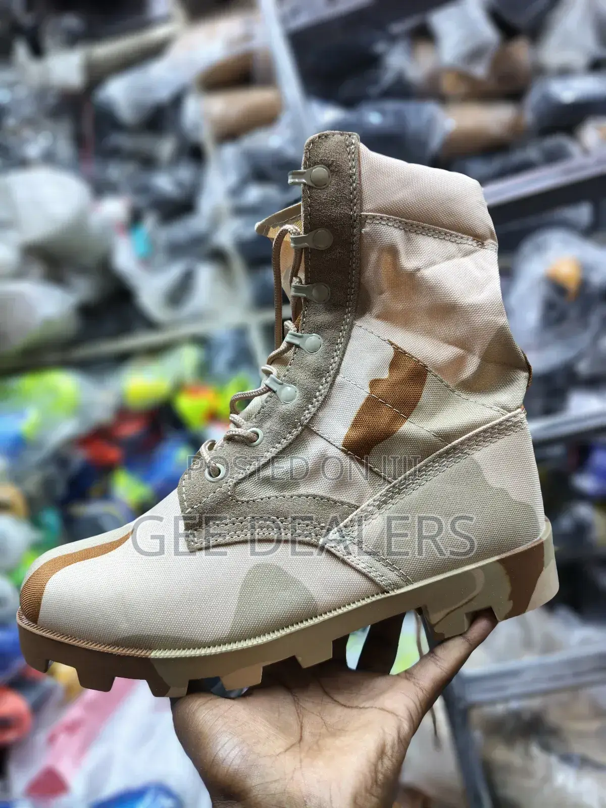 Desert Combat Military Boots, Camouflage Boots