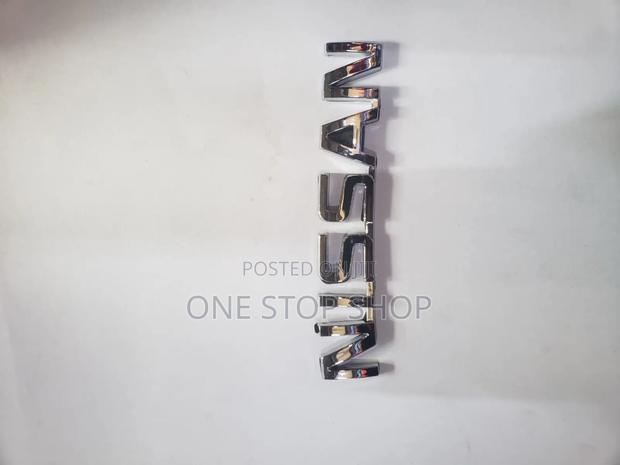 Nissan Boot Decal Lettering Emblem