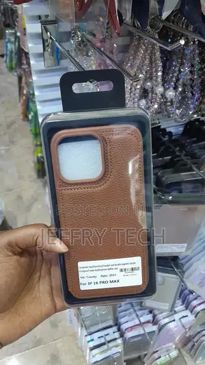 Lemay Compatible With iPhone 16 Pro Max Smooth Pu Leather Back Case
