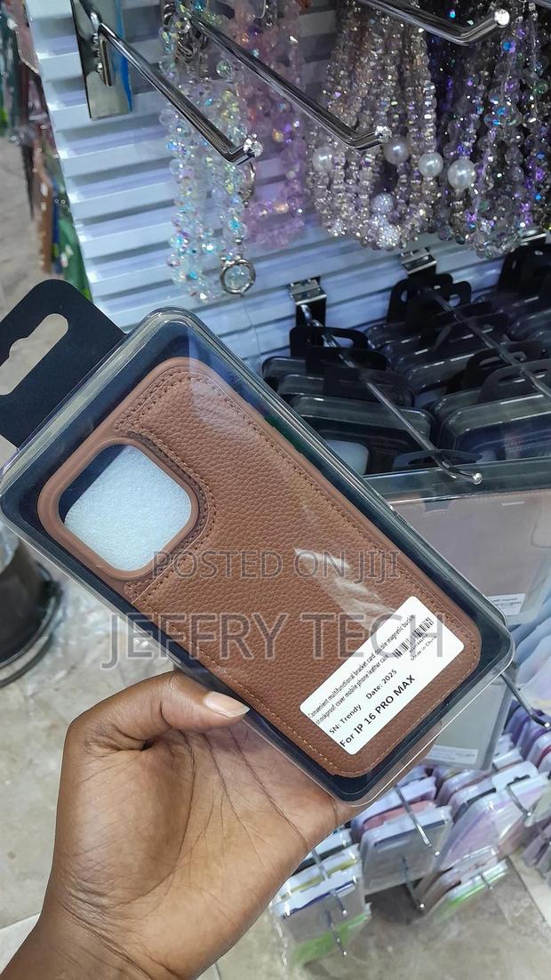 Lemay Compatible With iPhone 16 Pro Max Smooth Pu Leather Back Case - thumbnail 2