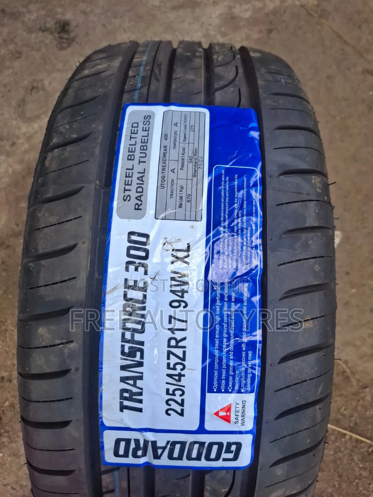 225/45zr17 Goddard