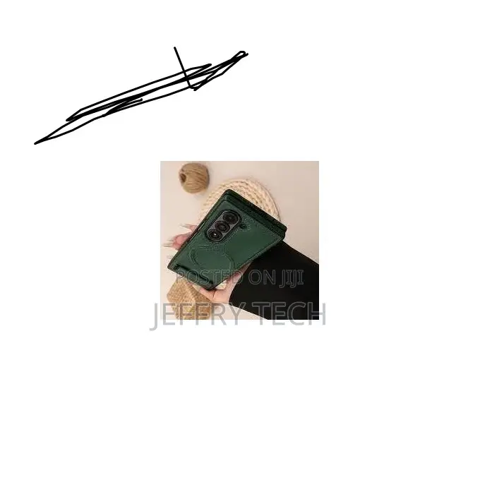 Leather Magsafe Case With Kickstand Z Fold 6