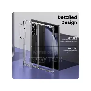 Galaxy Z Fold 6 Case Clear, Ultra Thin Hard Pc Back Soft Tpu Bumper