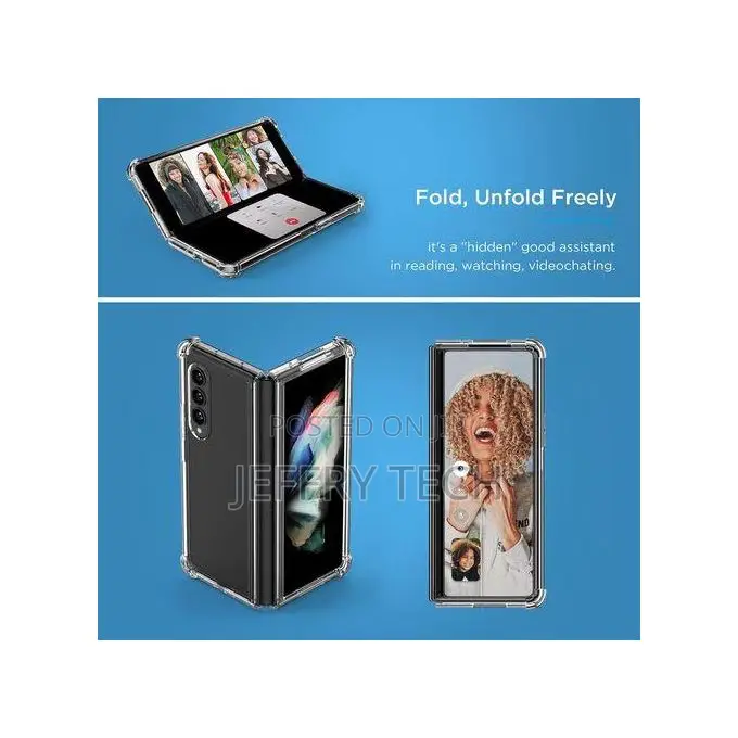 Clear Galaxy Z Fold 6 5g Case Enhanced Corner Protection Non-Yellowin