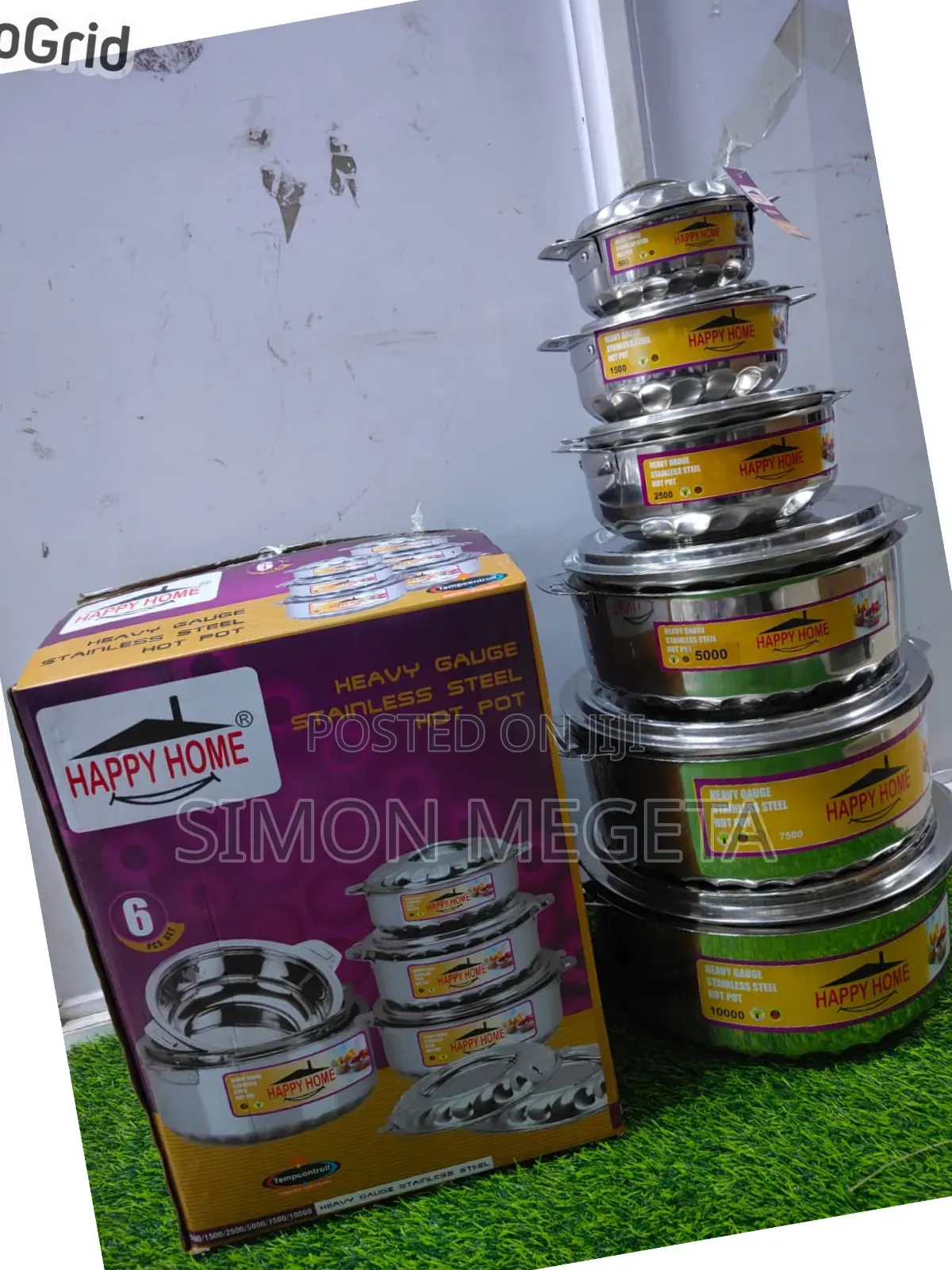 6 Pieces Happy Home Hot Pots