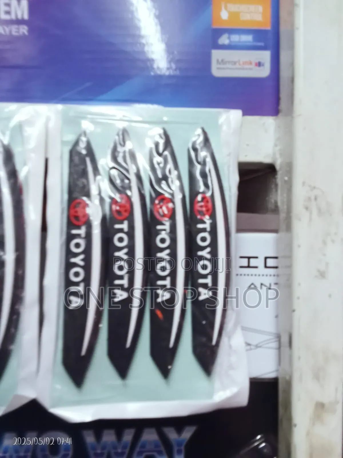 4pcs Toyota Door Side Scratch Guards Self Adhesive