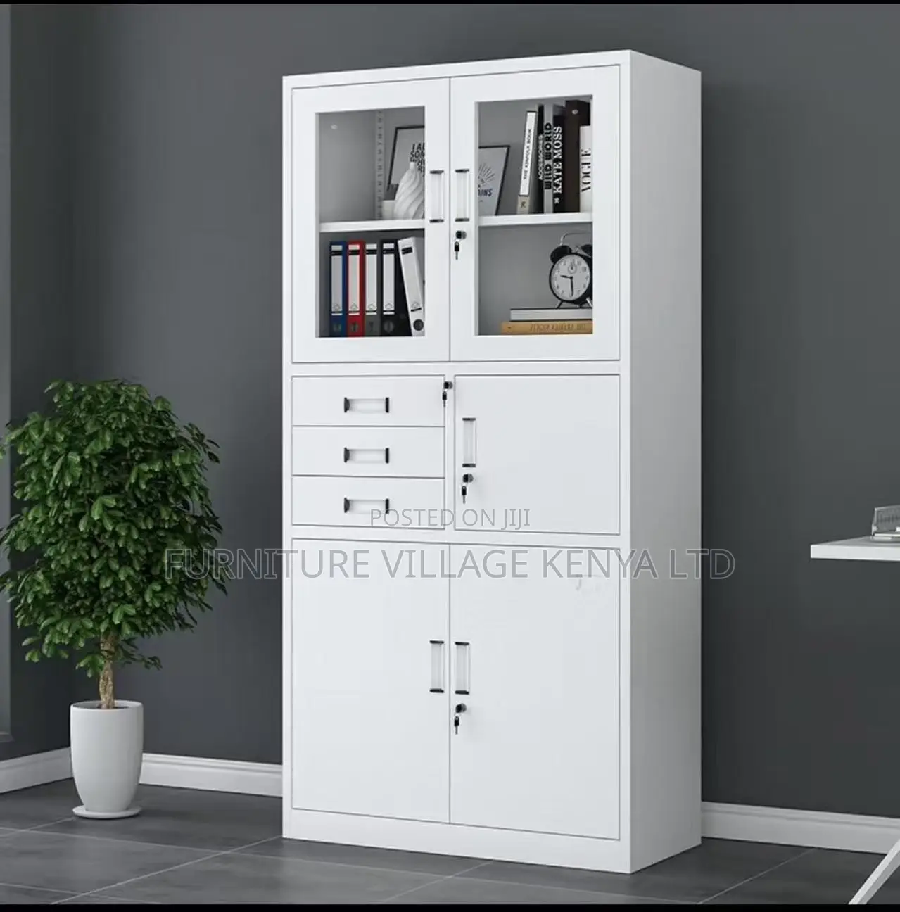 Office Cabinet;2-door Metal Lockable With Safe Office Filling Cabinet