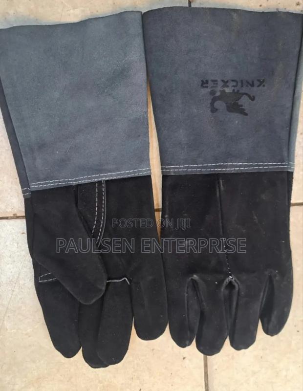 Long Grey/Black Welding /Working Gloves