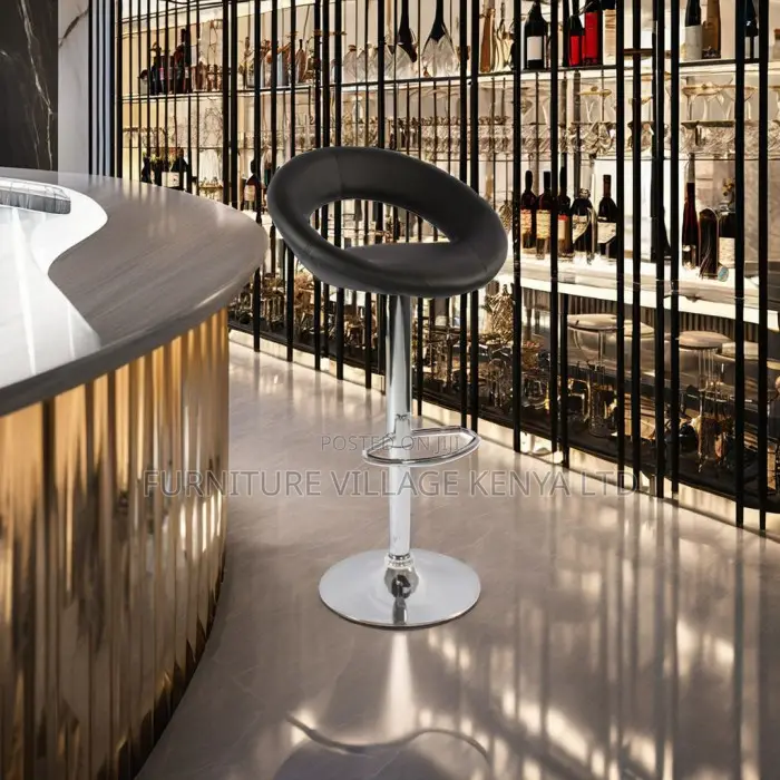 Bar Stool; Height Adjustable Swivel Bar Stool
