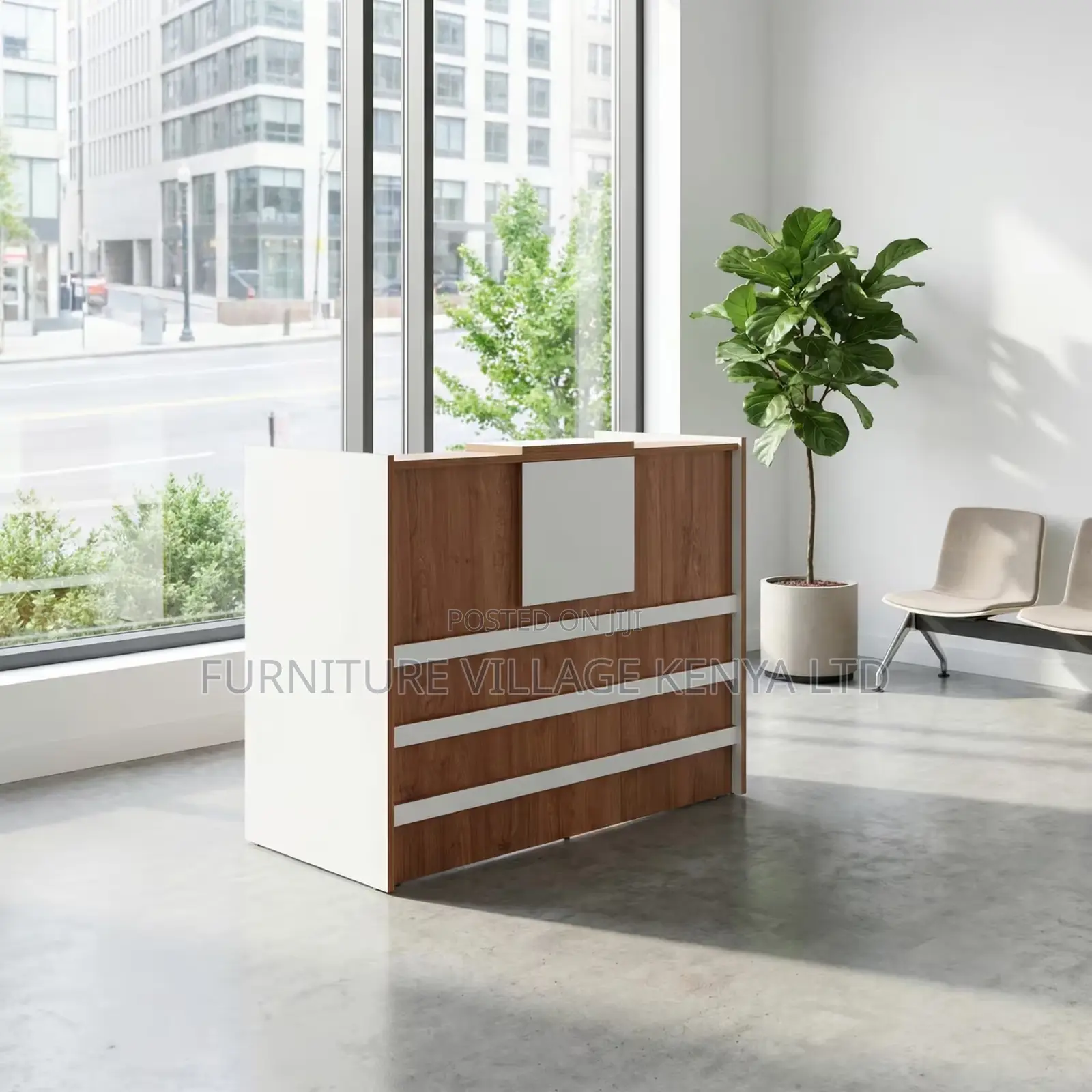 Reception Desk; 1.6m Custom Reception Counter