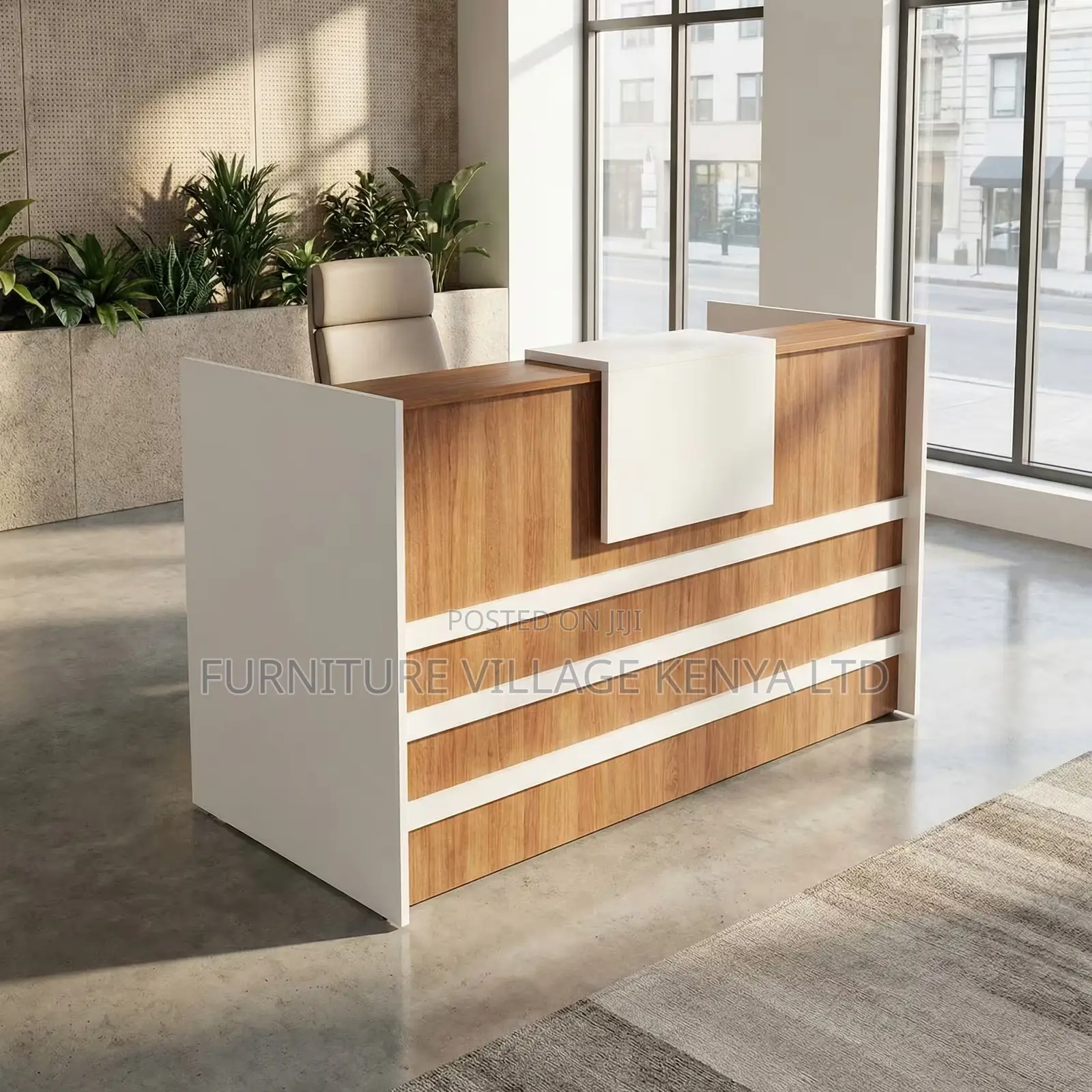 Reception Desk; 1.6m Custom Reception Counter
